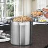 imageTramontina 80204527DS Gourmet Stainless Steel Canister and Scoops Set 8 Piece Made in Brazil8 Piece Stainless Steel Canister  Scoops Set