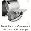 imageTramontina 80204527DS Gourmet Stainless Steel Canister and Scoops Set 8 Piece Made in Brazil8 Piece Stainless Steel Canister  Scoops Set