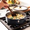 imageTramontina Aluminum Non Stick 6Piece Nesting Sauce Pan Set with Lids  Gray Kitchen Nonstick Cookware Set Dishwasher and Oven SafeGray
