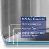 imageTramontina Covered Stock Pot Gourmet Stainless Steel 16Quart 80120001DS16 Qt