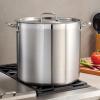 imageTramontina Covered Stock Pot Gourmet Stainless Steel 16Quart 80120001DS24 Qt