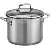 imageTramontina Covered Stock Pot Gourmet Stainless Steel 16Quart 80120001DS3 Pc 6 Qt