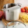 imageTramontina Covered Stock Pot Gourmet Stainless Steel 16Quart 80120001DS3 Pc 6 Qt