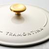 imageTramontina Enameled Cast Iron Dutch Oven Pot with Lid Round 55quart BlueLatte