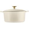 imageTramontina Enameled Cast Iron Dutch Oven Pot with Lid Round 55quart BlueLatte