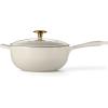 imageTramontina Enameled Cast Iron Dutch Oven Pot with Lid Round 55quart BlueLatte