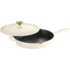imageTramontina Enameled Cast Iron Dutch Oven Pot with Lid Round 55quart BlueLatte