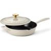 imageTramontina Enameled Cast Iron Dutch Oven Pot with Lid Round 55quart BlueLatte