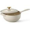 imageTramontina Enameled Cast Iron Dutch Oven Pot with Lid Round 55quart BlueLatte