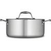 imageTramontina TriPly Clad Stainless Steel 8Quart Stock Pot with Lid InductionReady Pasta Pot DishwasherSafe NSFCertified Made in BrazilDUTCH OVEN