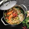 imageTramontina TriPly Clad Stainless Steel 8Quart Stock Pot with Lid InductionReady Pasta Pot DishwasherSafe NSFCertified Made in BrazilDUTCH OVEN
