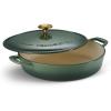 imageTramontina Enameled Cast Iron Dutch Oven Pot with Lid Round 55quart BlueCactus