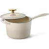 imageTramontina Enameled Cast Iron Dutch Oven Pot with Lid Round 55quart BlueLatte