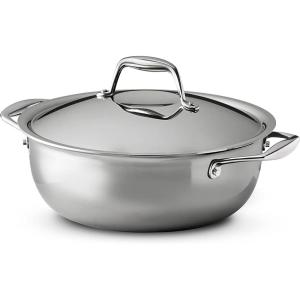 imageTramontina TriPly Clad Stainless Steel 8Quart Stock Pot with Lid InductionReady Pasta Pot DishwasherSafe NSFCertified Made in BrazilUNIVERSAL PAN