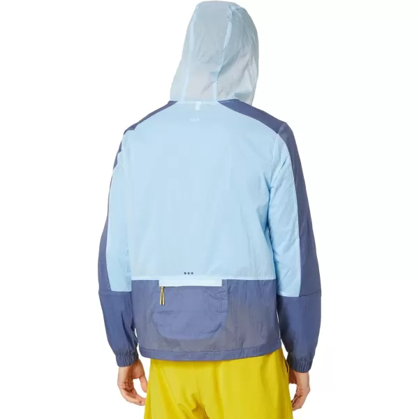 imageSaucony Elevate Packaway Jacket for Men  Elasticized Cuffs Zippered Front Closure and Relaxed FitVapor