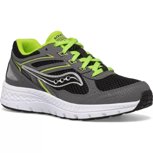imageSaucony Kids Girls Cohesion 14 LTT Running Sneakers Shoes  SilverGreyBlackGreen