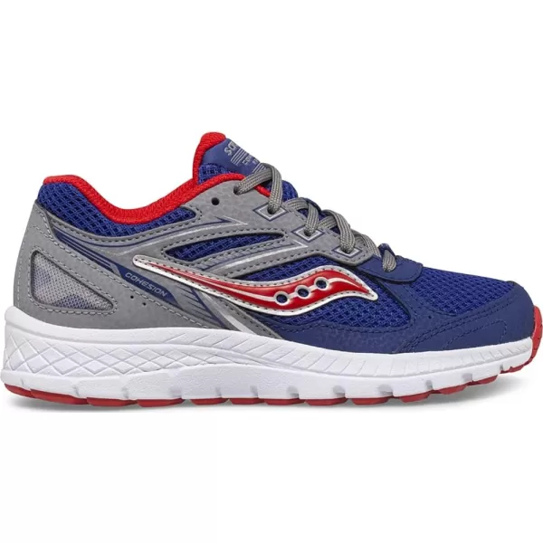 imageSaucony Kids Girls Cohesion 14 LTT Running Sneakers Shoes  SilverNavyRed