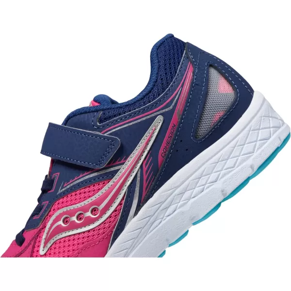 imageSaucony Kids Girls Cohesion 14 LTT Running Sneakers Shoes  SilverPinkNavy