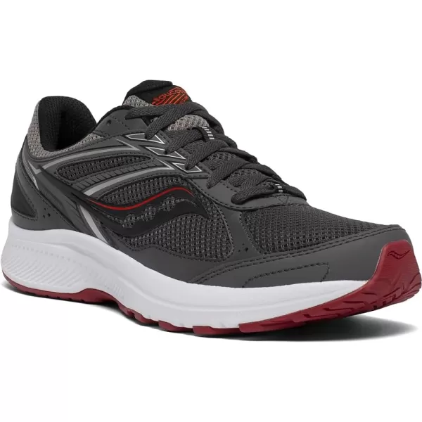 imageSaucony Mens Cohesion 14 Running ShoeCharcoalRed