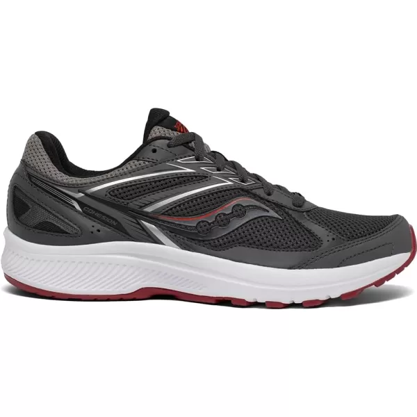 imageSaucony Mens Cohesion 14 Running ShoeCharcoalRed