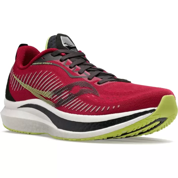 imageSaucony Mens Endorphin Speed 2 Running ShoeMulberryLime