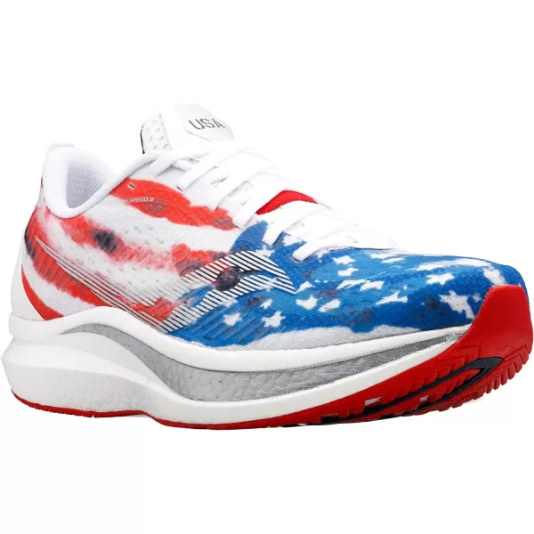 imageSaucony Mens Endorphin Speed 2 Running ShoeRedWhiteBlue