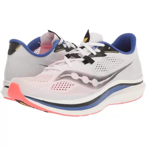 imageSaucony Mens Endorphin Speed 2 Running ShoeWhiteBlackVizi