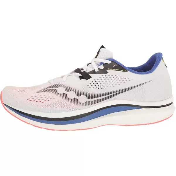 imageSaucony Mens Endorphin Speed 2 Running ShoeWhiteBlackVizi