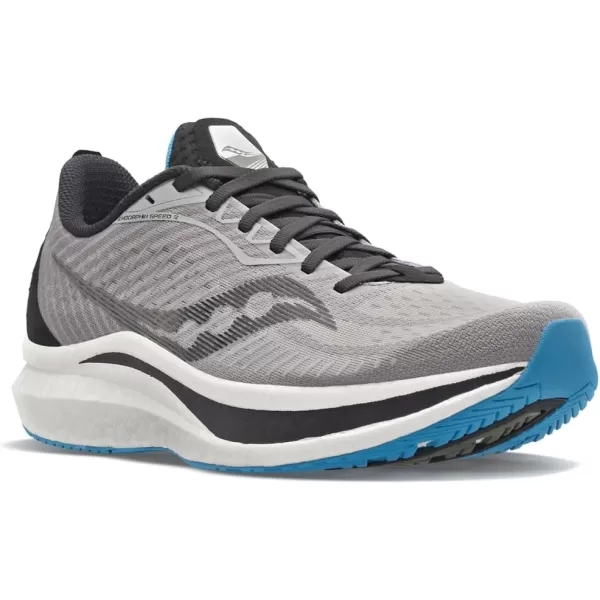 imageSaucony Mens Endorphin Speed 2 Running Sneakers Shoes  BlackAlloyTopaz