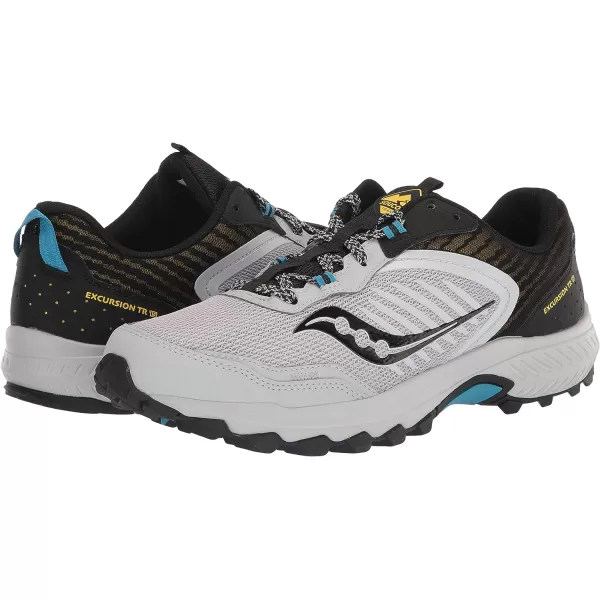 imageSaucony Mens Excursion Tr15 Trail Running ShoeFogBlackTopaz