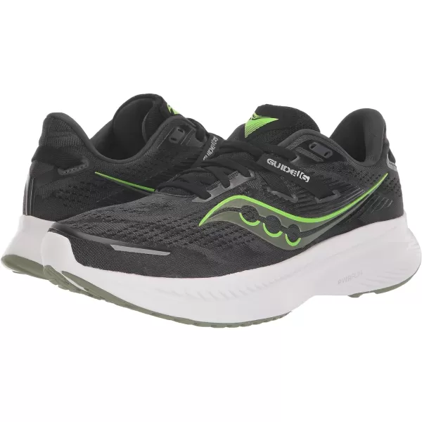 imageSaucony Mens Guide 16 SneakerBlackGlade