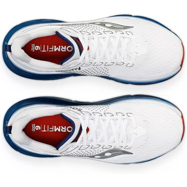 imageSaucony Mens Guide 17 SneakerWhiteNavy