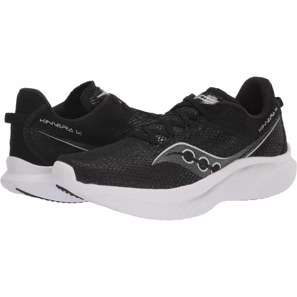 imageSaucony Mens Kinvara 14 SneakerBlackWhite