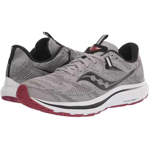 imageSaucony Mens Omni 21 Running ShoeAlloyGarnet