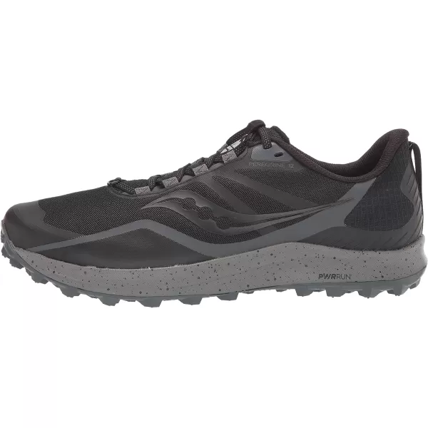 imageSaucony Mens Peregrine 12 Trail Running ShoeBlackCharcoal