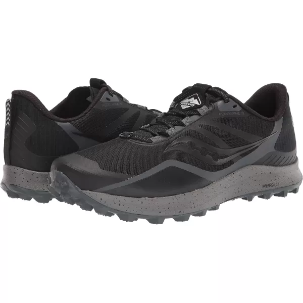 imageSaucony Mens Peregrine 12 Trail Running ShoeBlackCharcoal