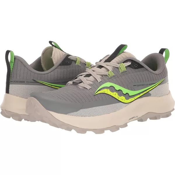 imageSaucony Mens Peregrine 13 Hiking ShoeGravelSlime