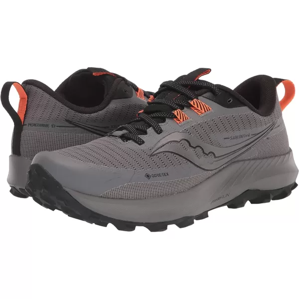 imageSaucony Mens Peregrine 13 Trail Running ShoeGravelBlack