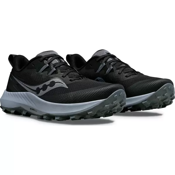 imageSaucony Mens Peregrine 14 SneakerBlackCarbon