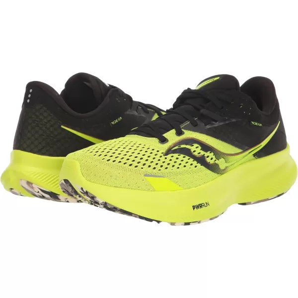 imageSaucony Mens Ride 16 SneakerCitronBlack