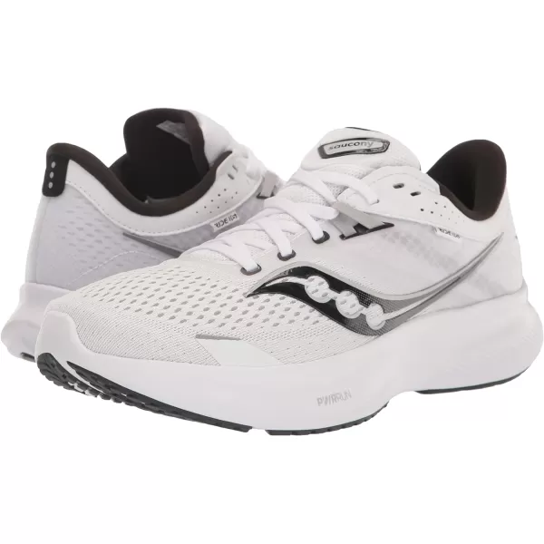 imageSaucony Mens Ride 16 SneakerWhiteBlack