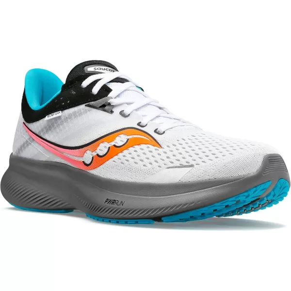 imageSaucony Mens Ride 16 SneakerWhiteGravel