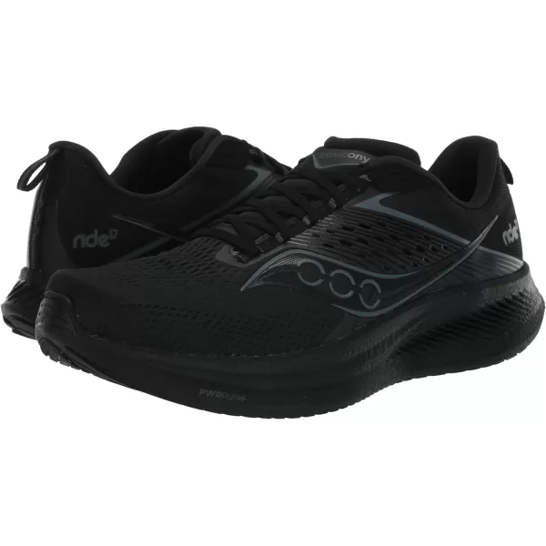 imageSaucony Mens Ride 17 SneakerBlackBlackBlack