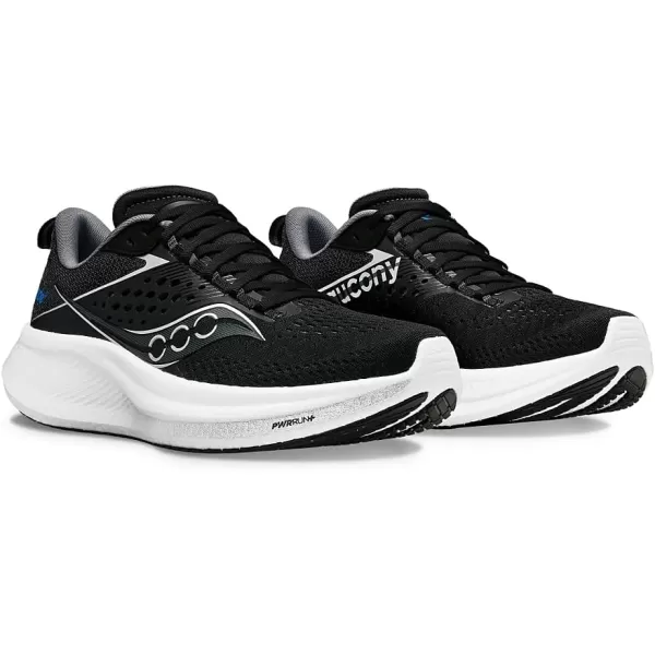 imageSaucony Mens Ride 17 SneakerBlackWhite