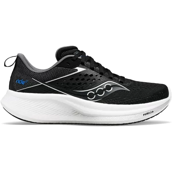 imageSaucony Mens Ride 17 SneakerBlackWhite