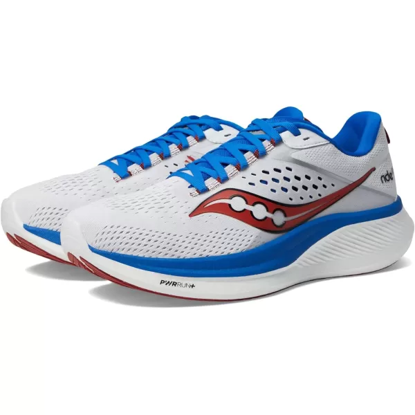 imageSaucony Mens Ride 17 SneakerWhiteCobalt