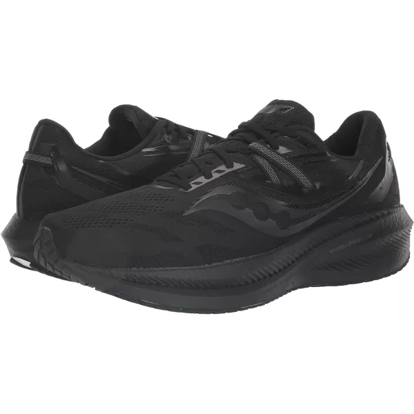 imageSaucony Mens Triumph 20 Running ShoeBlackBlackBlack
