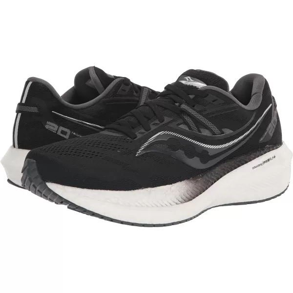 imageSaucony Mens Triumph 20 Running ShoeBlackWhite