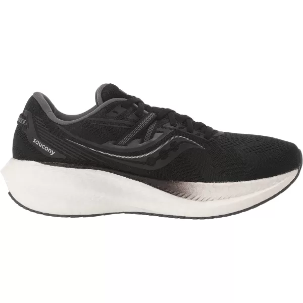 imageSaucony Mens Triumph 20 Running ShoeBlackWhite