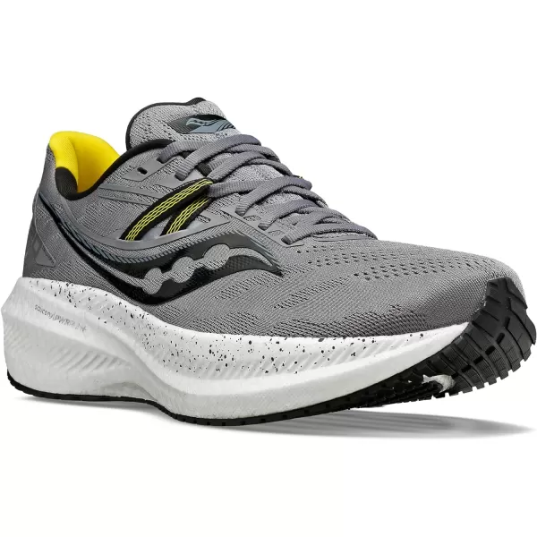 imageSaucony Mens Triumph 20 Running ShoeGravelSulphur